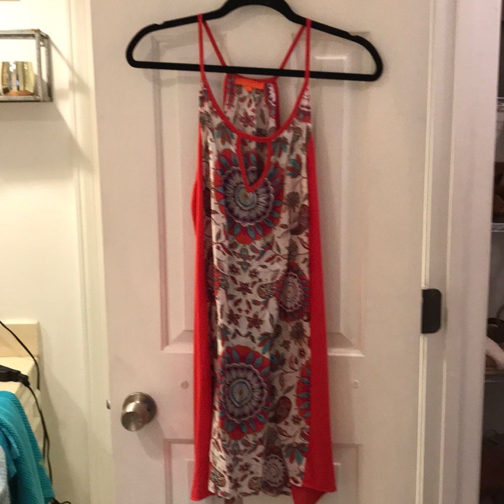 Cute red pattern dress
